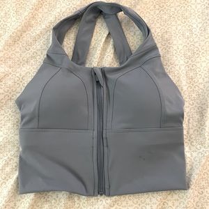 Brand new front zip sports bra